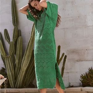 Free people beach cover up. Size XS new with tags. Color is a raisin/brown